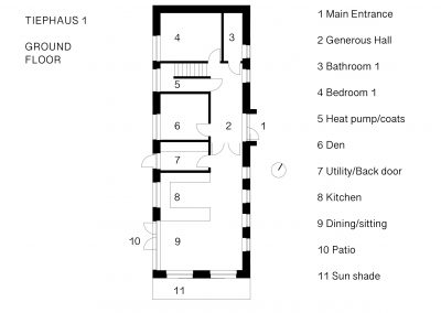 Tiephaus ground floor plan