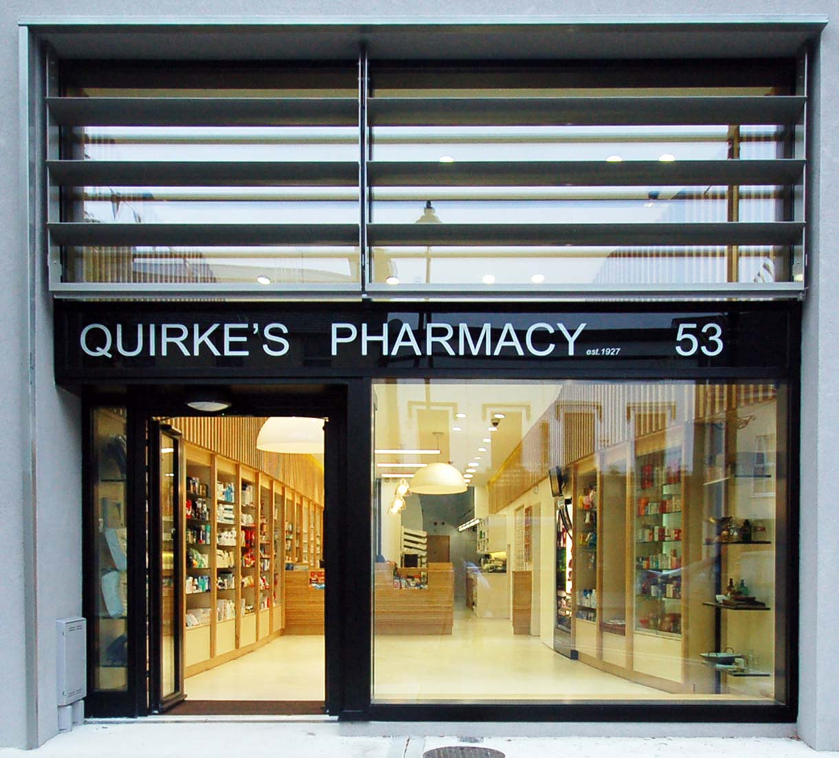 passive pharmacy retail architect