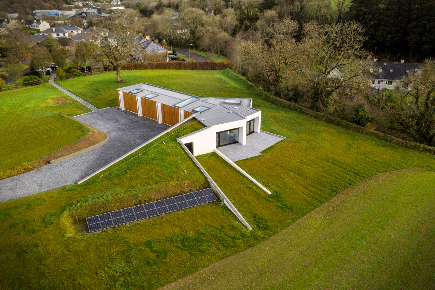 aerial-sw-solar architect passive house bandon county cork